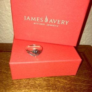 James Avery Heart w/ Cross Ring
